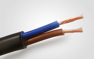 RVV电源线 2芯x0.5平方软护套线 国标黑色挤压纯铜软电线电缆高清图片 高清大图
